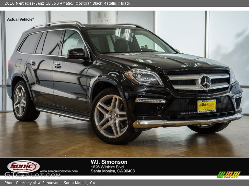 Obsidian Black Metallic / Black 2016 Mercedes-Benz GL 550 4Matic