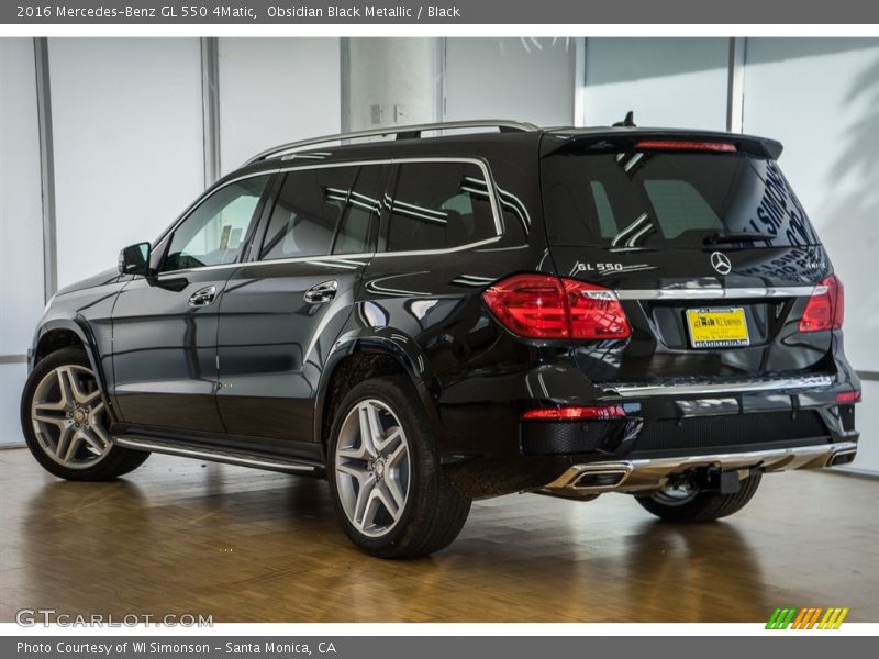 Obsidian Black Metallic / Black 2016 Mercedes-Benz GL 550 4Matic