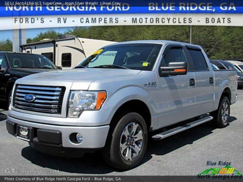 Ingot Silver Metallic / Steel Gray 2011 Ford F150 XLT SuperCrew