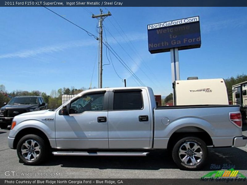 Ingot Silver Metallic / Steel Gray 2011 Ford F150 XLT SuperCrew
