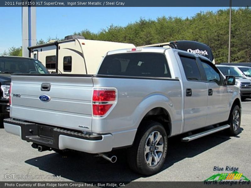 Ingot Silver Metallic / Steel Gray 2011 Ford F150 XLT SuperCrew