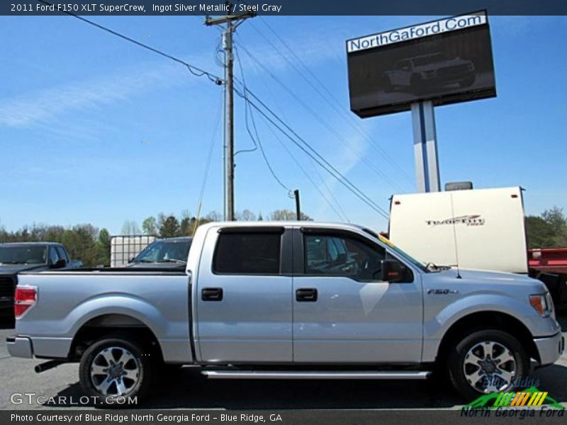 Ingot Silver Metallic / Steel Gray 2011 Ford F150 XLT SuperCrew