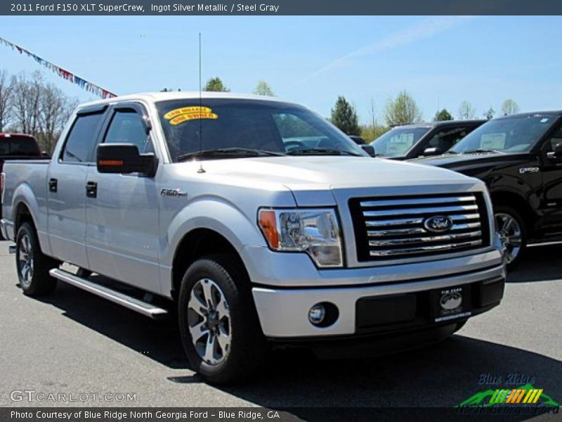Ingot Silver Metallic / Steel Gray 2011 Ford F150 XLT SuperCrew