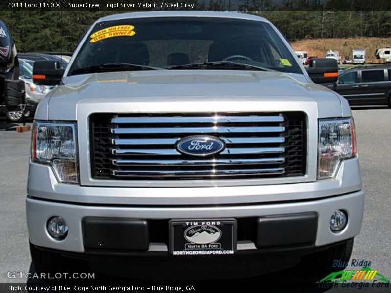 Ingot Silver Metallic / Steel Gray 2011 Ford F150 XLT SuperCrew