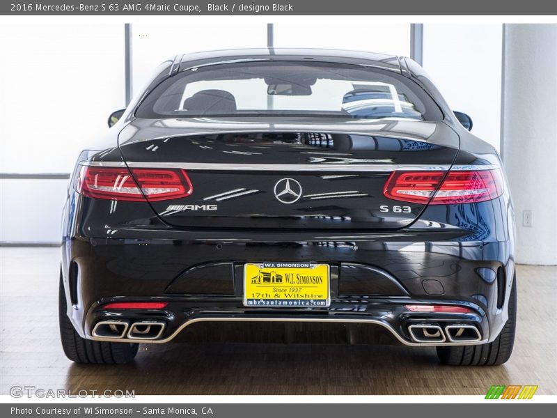 Black / designo Black 2016 Mercedes-Benz S 63 AMG 4Matic Coupe