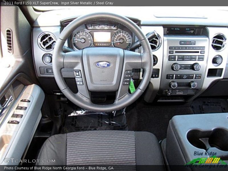 Ingot Silver Metallic / Steel Gray 2011 Ford F150 XLT SuperCrew