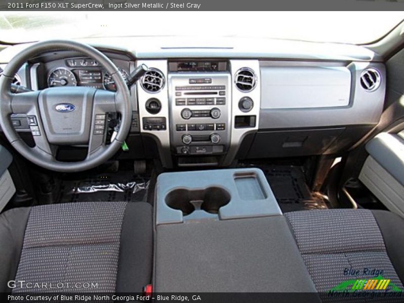 Ingot Silver Metallic / Steel Gray 2011 Ford F150 XLT SuperCrew