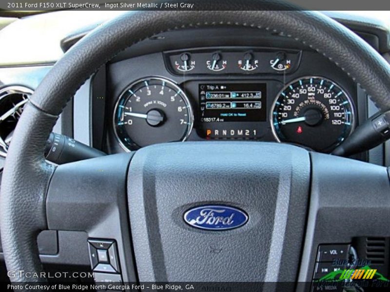 Ingot Silver Metallic / Steel Gray 2011 Ford F150 XLT SuperCrew