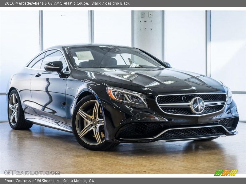 Black / designo Black 2016 Mercedes-Benz S 63 AMG 4Matic Coupe