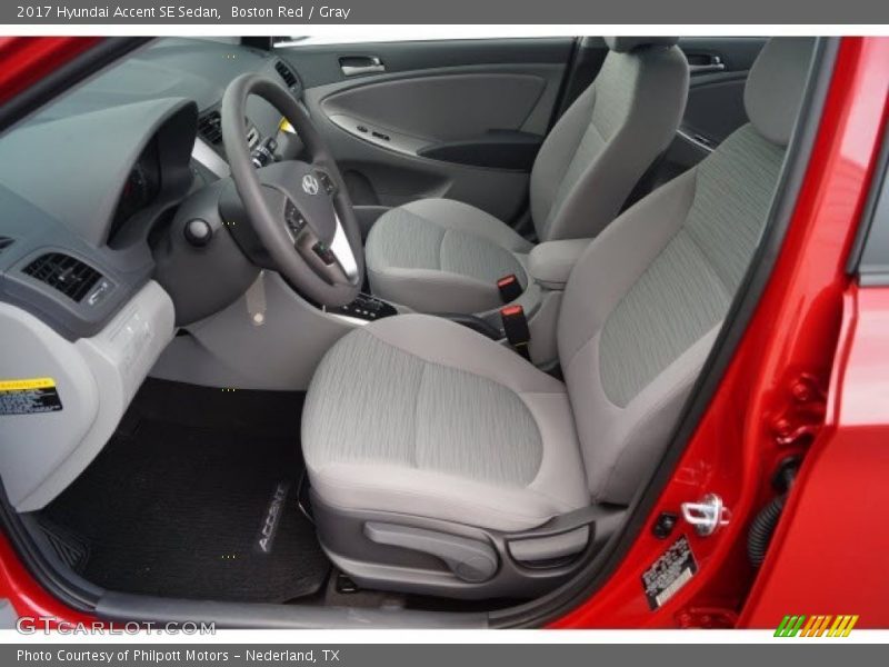 Boston Red / Gray 2017 Hyundai Accent SE Sedan