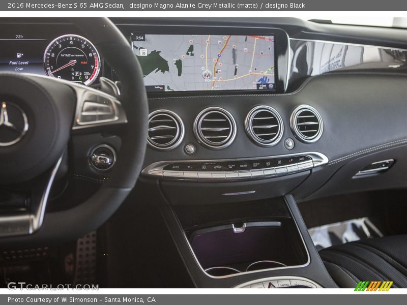 Dashboard of 2016 S 65 AMG Sedan