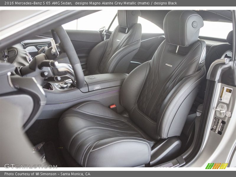 Front Seat of 2016 S 65 AMG Sedan