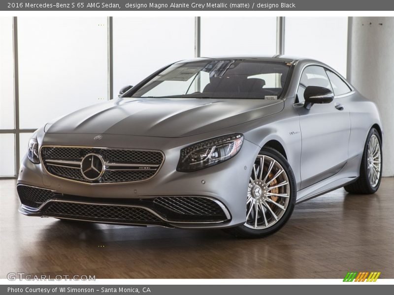designo Magno Alanite Grey Metallic (matte) / designo Black 2016 Mercedes-Benz S 65 AMG Sedan