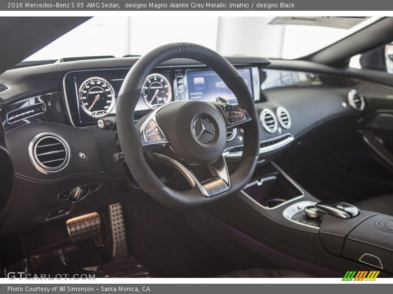 designo Magno Alanite Grey Metallic (matte) / designo Black 2016 Mercedes-Benz S 65 AMG Sedan