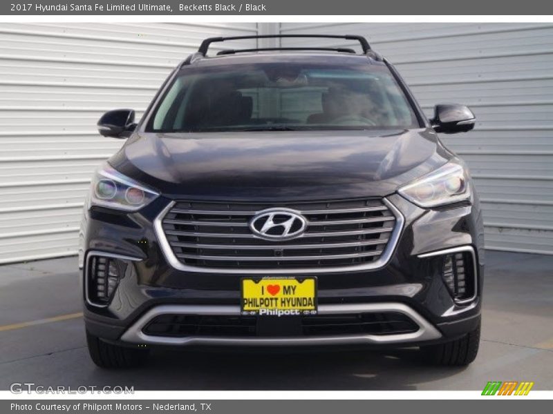 Becketts Black / Black 2017 Hyundai Santa Fe Limited Ultimate