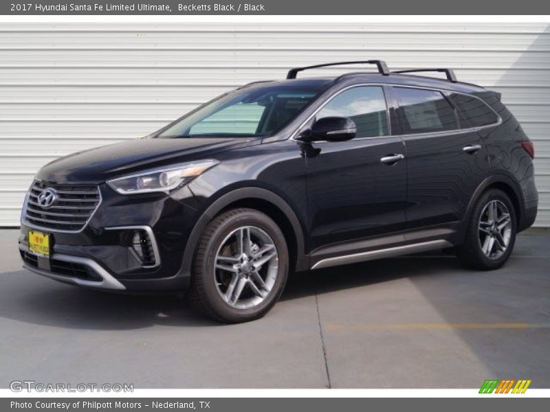 Becketts Black / Black 2017 Hyundai Santa Fe Limited Ultimate