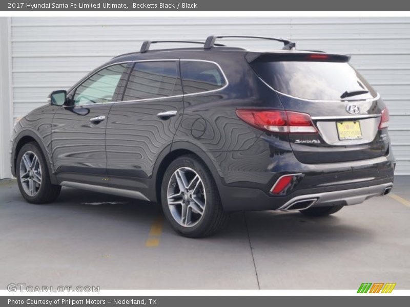 Becketts Black / Black 2017 Hyundai Santa Fe Limited Ultimate