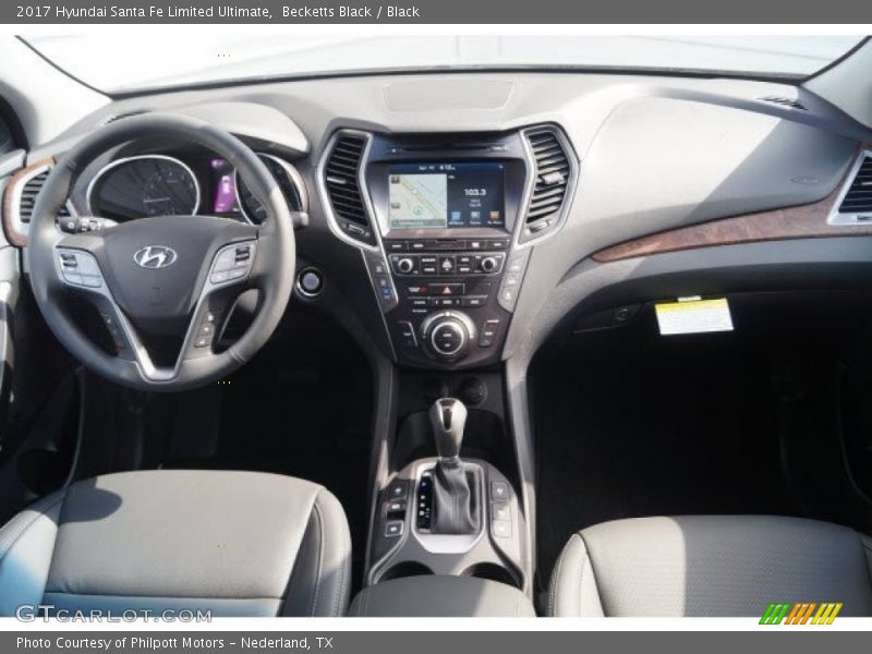 Becketts Black / Black 2017 Hyundai Santa Fe Limited Ultimate