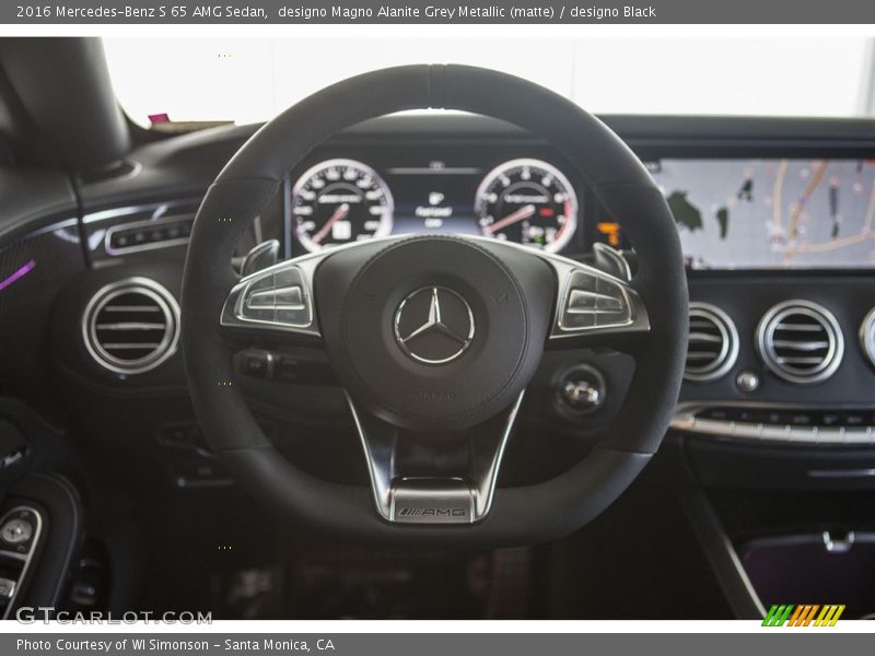 designo Magno Alanite Grey Metallic (matte) / designo Black 2016 Mercedes-Benz S 65 AMG Sedan
