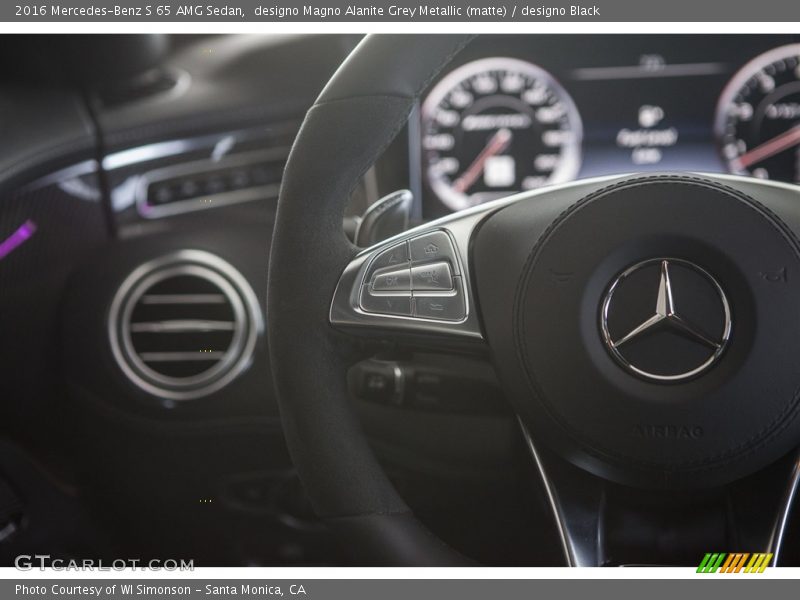 designo Magno Alanite Grey Metallic (matte) / designo Black 2016 Mercedes-Benz S 65 AMG Sedan