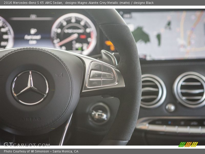 designo Magno Alanite Grey Metallic (matte) / designo Black 2016 Mercedes-Benz S 65 AMG Sedan