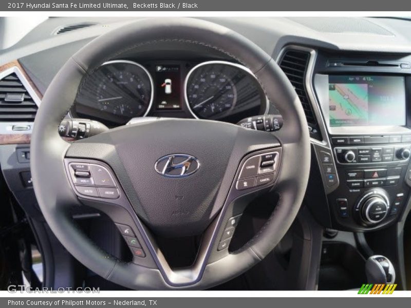 Becketts Black / Black 2017 Hyundai Santa Fe Limited Ultimate