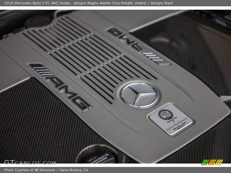 designo Magno Alanite Grey Metallic (matte) / designo Black 2016 Mercedes-Benz S 65 AMG Sedan