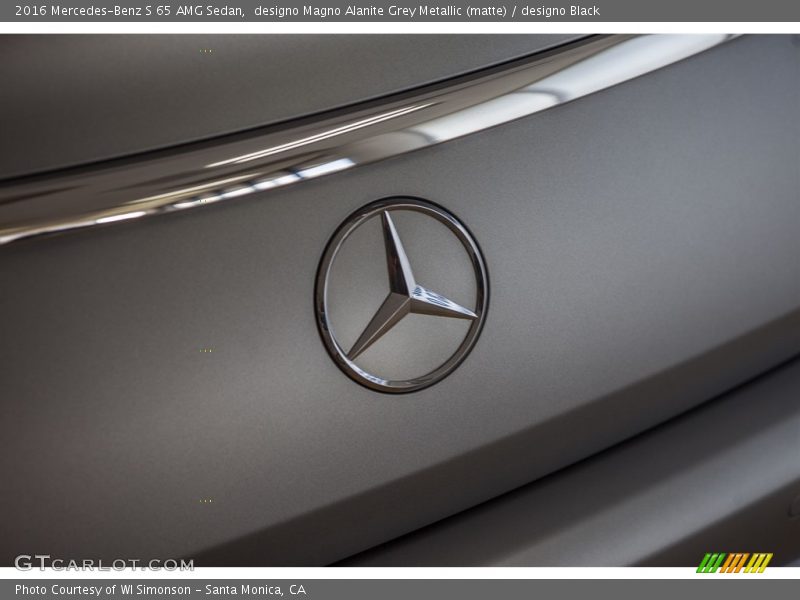 designo Magno Alanite Grey Metallic (matte) / designo Black 2016 Mercedes-Benz S 65 AMG Sedan