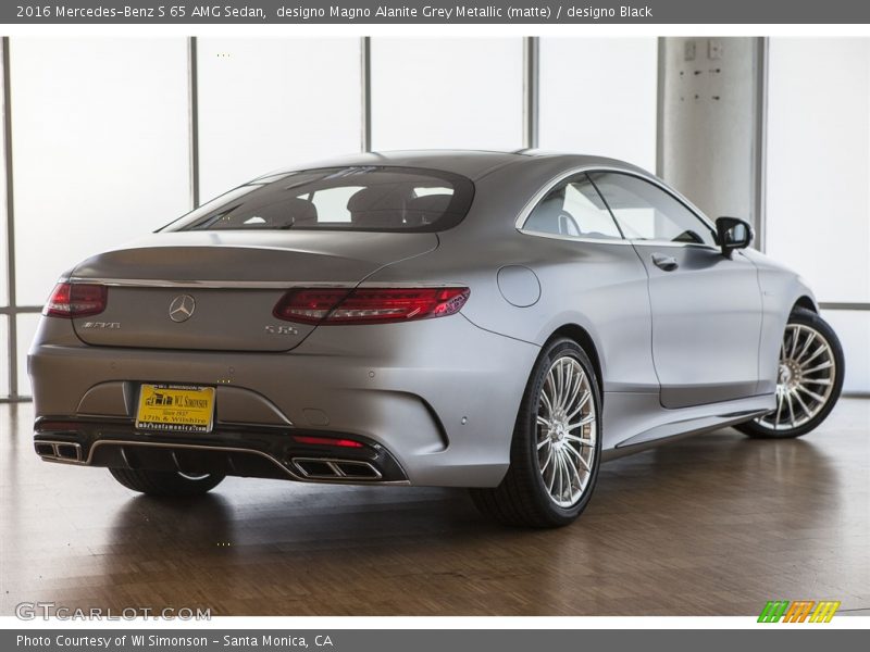 designo Magno Alanite Grey Metallic (matte) / designo Black 2016 Mercedes-Benz S 65 AMG Sedan