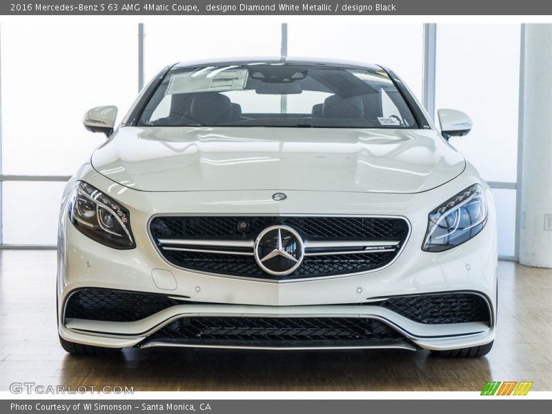 designo Diamond White Metallic / designo Black 2016 Mercedes-Benz S 63 AMG 4Matic Coupe