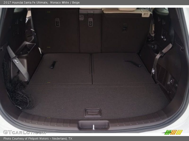 Monaco White / Beige 2017 Hyundai Santa Fe Ultimate