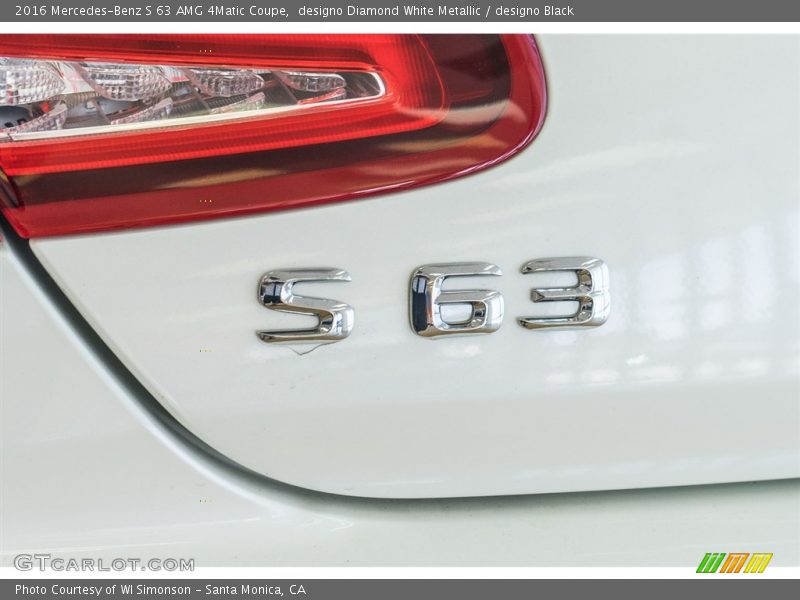 designo Diamond White Metallic / designo Black 2016 Mercedes-Benz S 63 AMG 4Matic Coupe