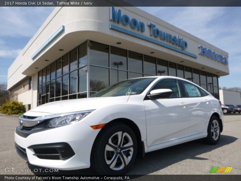 Taffeta White / Ivory 2017 Honda Civic LX Sedan