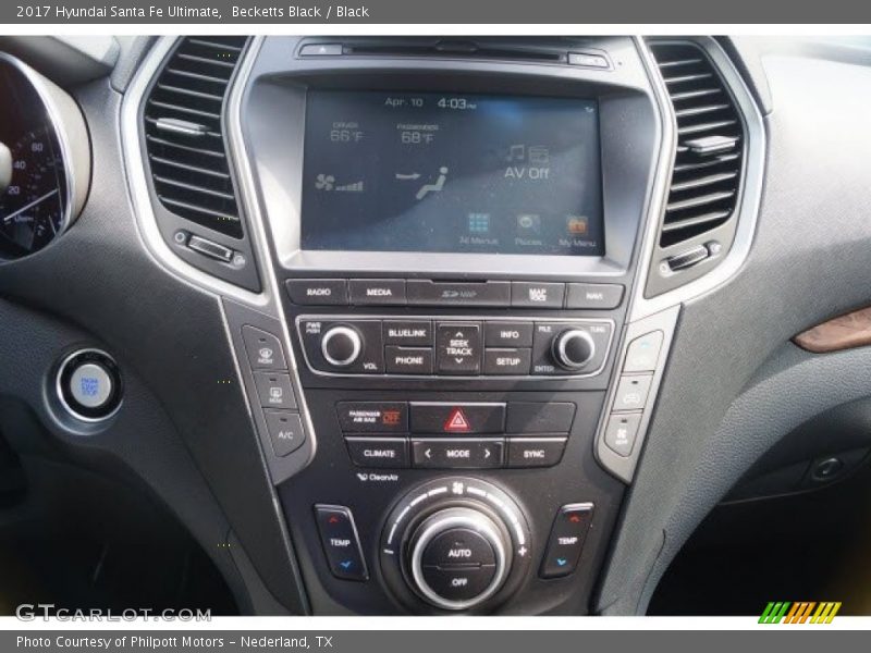 Becketts Black / Black 2017 Hyundai Santa Fe Ultimate