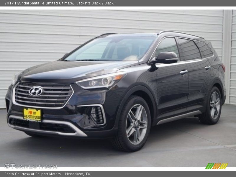 Becketts Black / Black 2017 Hyundai Santa Fe Limited Ultimate