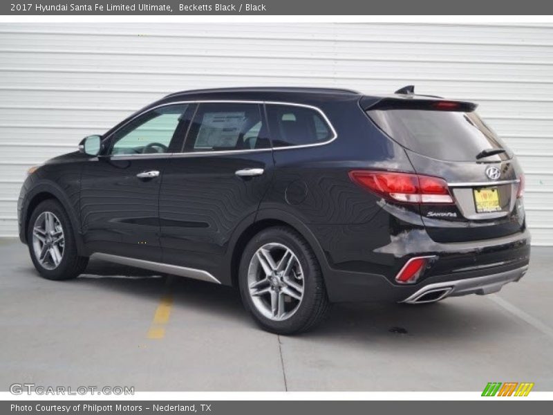 Becketts Black / Black 2017 Hyundai Santa Fe Limited Ultimate