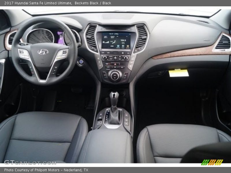 Becketts Black / Black 2017 Hyundai Santa Fe Limited Ultimate