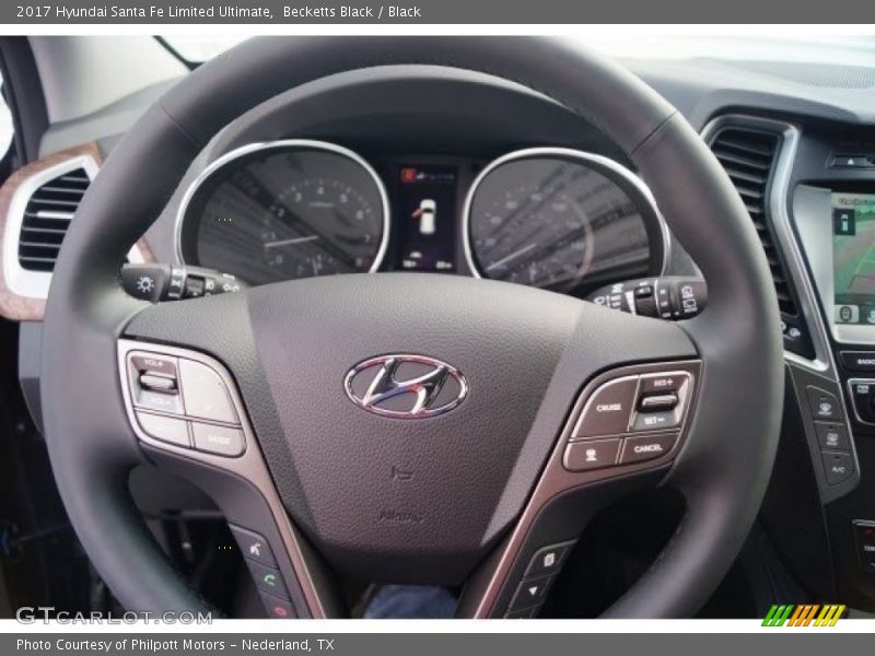 Becketts Black / Black 2017 Hyundai Santa Fe Limited Ultimate