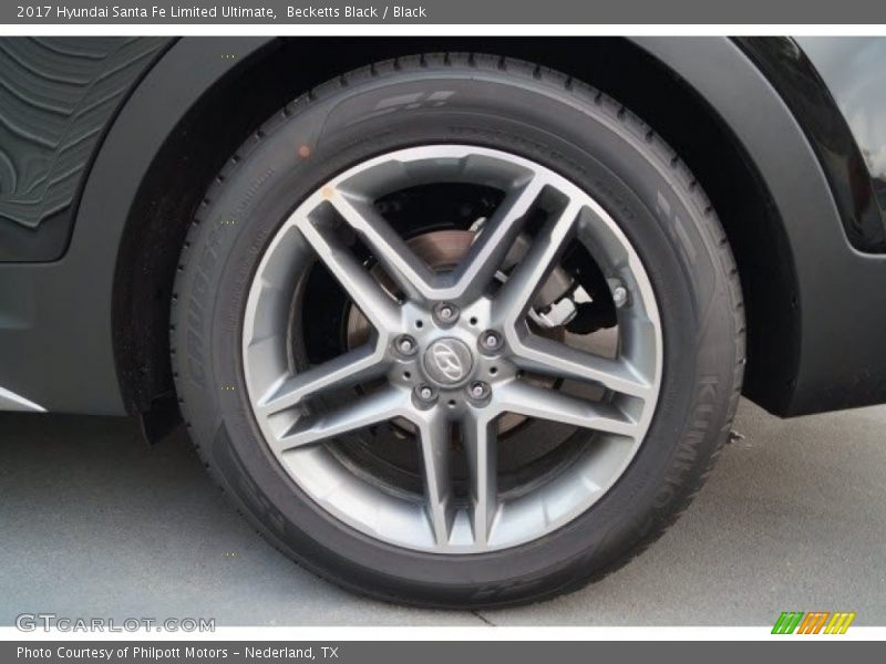 Becketts Black / Black 2017 Hyundai Santa Fe Limited Ultimate