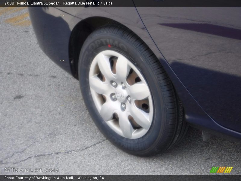 Regatta Blue Metallic / Beige 2008 Hyundai Elantra SE Sedan