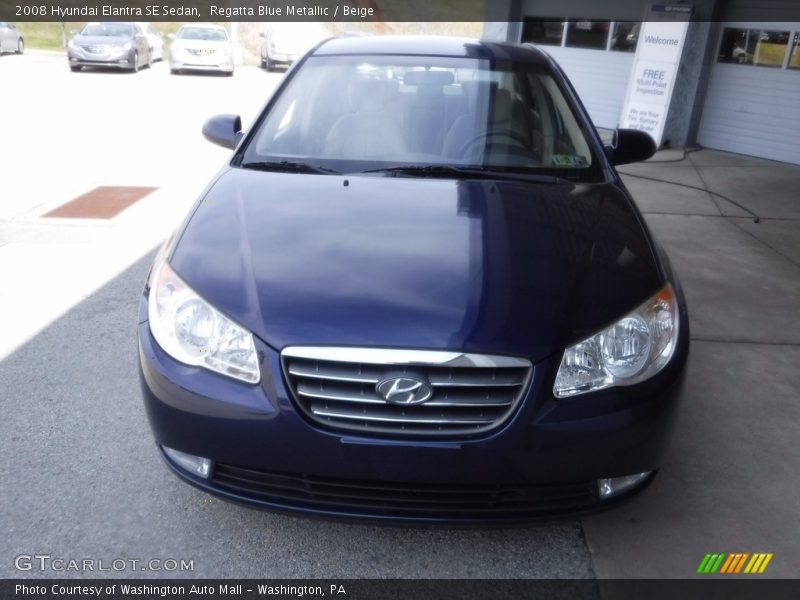 Regatta Blue Metallic / Beige 2008 Hyundai Elantra SE Sedan