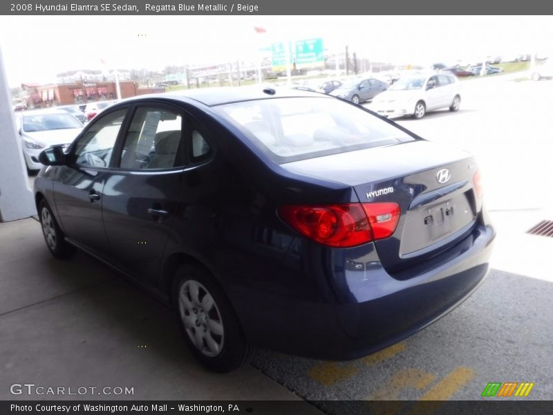 Regatta Blue Metallic / Beige 2008 Hyundai Elantra SE Sedan