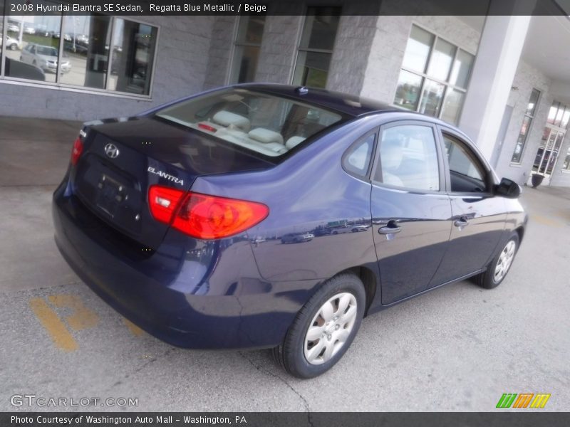 Regatta Blue Metallic / Beige 2008 Hyundai Elantra SE Sedan