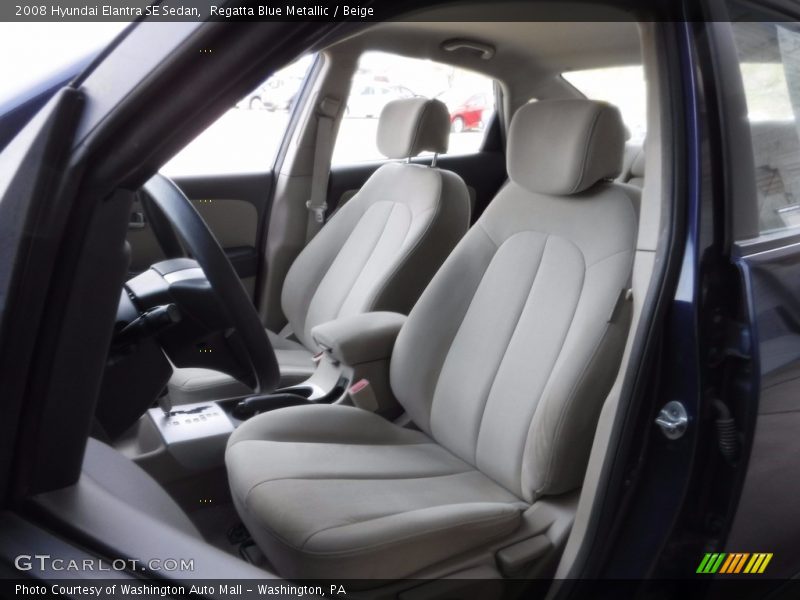 Regatta Blue Metallic / Beige 2008 Hyundai Elantra SE Sedan