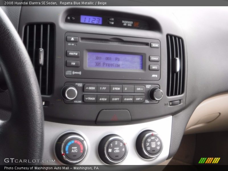 Regatta Blue Metallic / Beige 2008 Hyundai Elantra SE Sedan