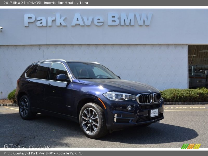 Imperial Blue Metallic / Terra 2017 BMW X5 xDrive35i