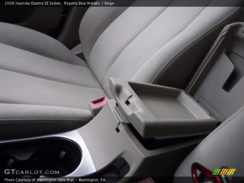 Regatta Blue Metallic / Beige 2008 Hyundai Elantra SE Sedan