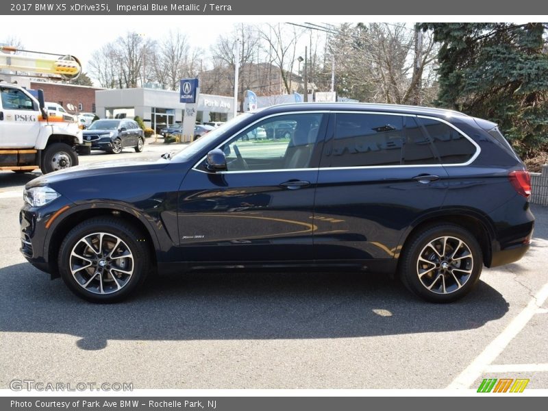 Imperial Blue Metallic / Terra 2017 BMW X5 xDrive35i