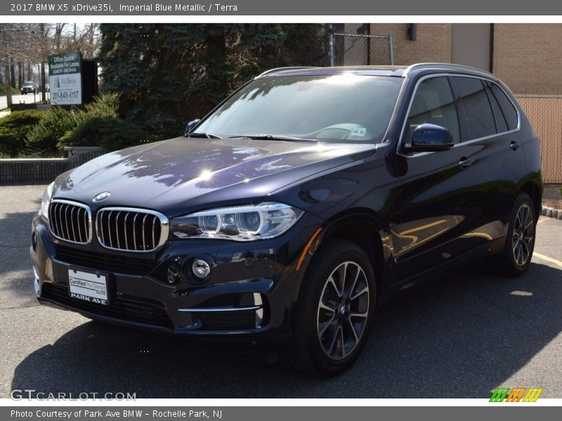 Imperial Blue Metallic / Terra 2017 BMW X5 xDrive35i