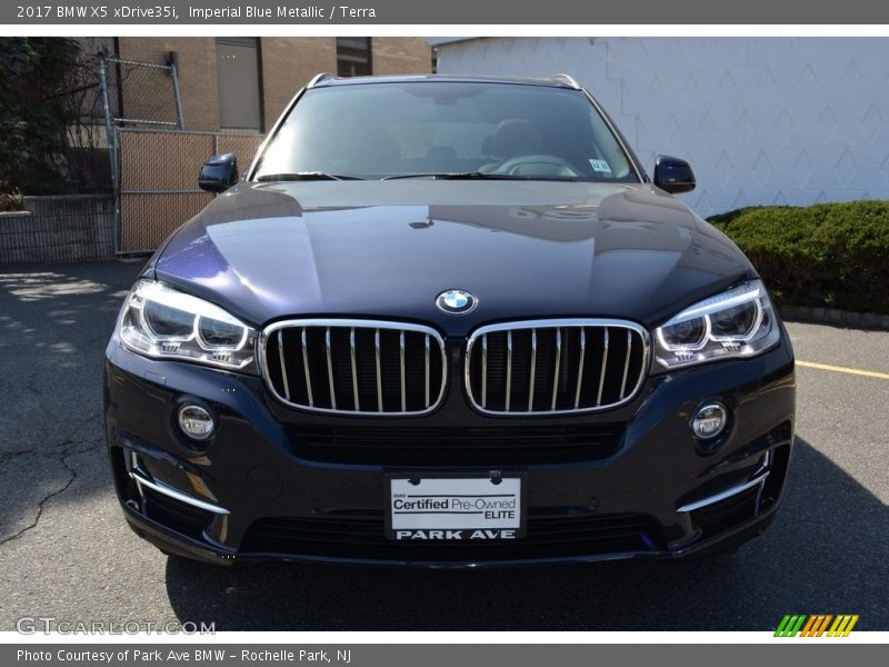 Imperial Blue Metallic / Terra 2017 BMW X5 xDrive35i